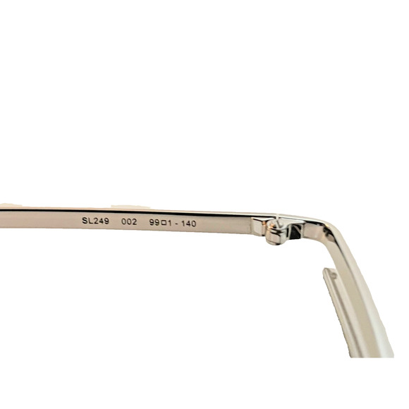 Saint Laurent SL249 002 Silver Metal Cat Eye Sunglasses Designer Luxury main image 6